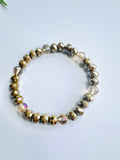 Crystal Beaded Bracelets - Neutrals