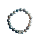 Mystic Agate Faceted Gemstone Bracelet – Brown, Gray, Champagne - 10mm