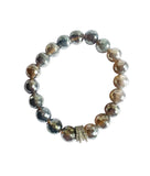 Mystic Agate Faceted Gemstone Bracelet – Brown, Gray, Champagne - 10mm