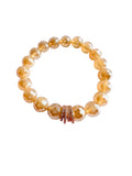 Mystic Agate Faceted Gemstone Bracelet – Brown, Gray, Champagne - 10mm