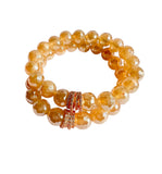 Mystic Agate Faceted Gemstone Bracelet – Brown, Gray, Champagne - 10mm