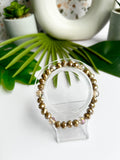 Crystal Beaded Bracelets - Neutrals