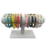 Crystal Heart Beaded Bracelet - Multiple Colors