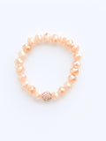 Green Stripe Agate Stack Beaded Charm Bracelet Set, “Hustle Like A Boss”