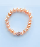 Green Stripe Agate Stack Beaded Charm Bracelet Set, “Hustle Like A Boss”