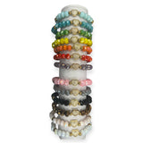 Crystal Heart Beaded Bracelet - Multiple Colors