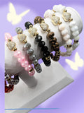 Crystal Heart Beaded Bracelet - Multiple Colors