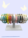 Crystal Heart Beaded Bracelet - Multiple Colors