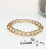 Black & Gold Jasper 7 piece Stretch Bracelet Set