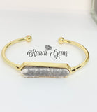 Black and Gold Stack Beaded 4 piece Bracelet Set