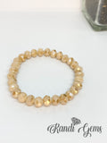 Black & Gold Jasper 7 piece Stretch Bracelet Set