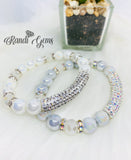 Rhinestone Tube Rhinestone Bracelet