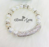 Rhinestone Tube Rhinestone Bracelet