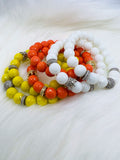Yellow Agate Beaded Stack Bracelet