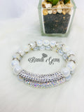 Rhinestone Tube Rhinestone Bracelet
