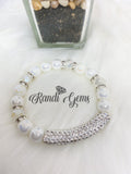 Rhinestone Tube Rhinestone Bracelet